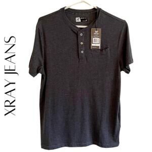 XRAY JEANS Men's Heathered Black Comfort Tee, S, NWT!